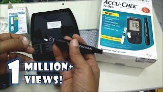 How to use Accu Chek Active Blood Glucose Monitoring system  Accu Chek Demonstration [upl. by Piper]