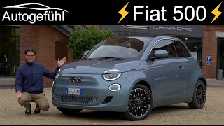 allnew Fiat 500 e FULL REVIEW The 2021 EV surprise Convertible vs Hatch vs 31 [upl. by Wartow]