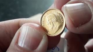 Unpacking gold 110 Ounce Krugerrand [upl. by Bedwell]