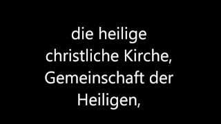 Glaube Das apostolische Glaubensbekenntnis und was es bedeutet [upl. by Abibah]