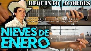 Tutorial  Nieves de enero  Chalino Sanchez  Requinto  Acordes  TABS [upl. by Erdnassac]