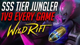 WILD RIFT EVELYNN BROKEN AF JUNGLER 1V9 WITH THIS BUILD [upl. by Stacie]