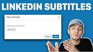 How to add subtitles to LinkedIn videos [upl. by Aztinay]