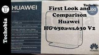 Huawei HG630 V2 first look and comparison with Huawei HG630a [upl. by Adoh407]