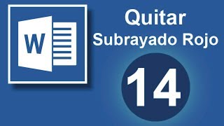 TUTORIAL WORD Quitar SUBRAYADO rojo en WORD Cap 14 [upl. by Darnell]