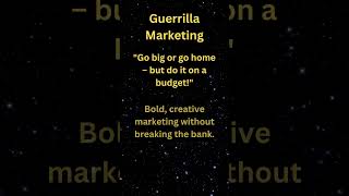 Guerrilla Marketing [upl. by Lemrahc]