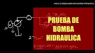 Prueba de bomba hidráulica [upl. by Krahling]