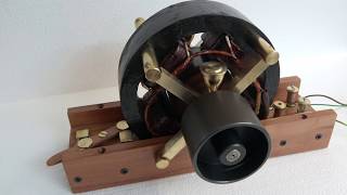 Nikola Teslas first twophase AC induction motor replica [upl. by Palumbo181]