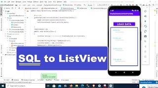 SQL Database to Listview  Retrieve data from sql to listview in Android Studio  swift learn [upl. by Zenger]