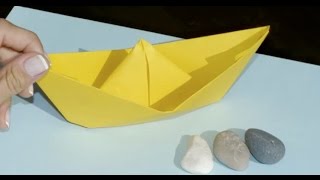 Cómo hacer un barco de papel  Manualidades para niños [upl. by Celie729]