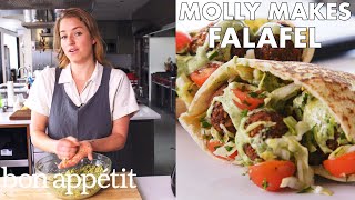 Molly Makes Fresh Herb Falafel  From the Test Kitchen  Bon Appétit [upl. by Asiret]