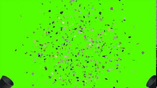 PARTY POPPER with SOUND Green Screen HD [upl. by Twelve]