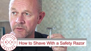 Tutorial Learn How To Shave With a Safety Razor [upl. by Solitta735]