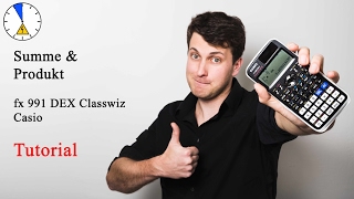 10 Summe und Produkt  Tutorial  Casio fx 991 DEX Classwiz [upl. by Trout]