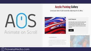 Animate On Scroll Webpage  AOS Library [upl. by Ak]