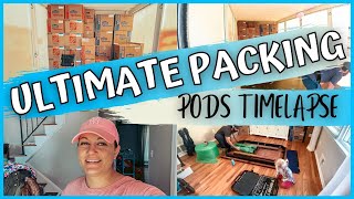 PODS PACKING TIMELAPSE  Moving Day 1  Moving to Georgia [upl. by Llydnek]