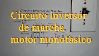 Inversion de marcha con llave conmutadora motor monofasico [upl. by Aihseym]