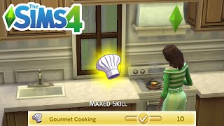 How To Max Gourmet Cooking Skill Cheat Level Up Skills Cheats  The Sims 4 [upl. by Schoenberg]