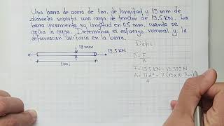 ESFUERZO Y DEFORMACIÓN Ejercicio 4 Stress amp Strain [upl. by Nnaharas]