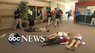 Police Practice Active Shooting Drill at Colorado High School [upl. by Atirac]