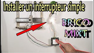 Comment installer un interrupteur simple d’éclairage [upl. by Stromberg]