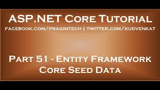 Entity framework core seed data [upl. by Harvey522]