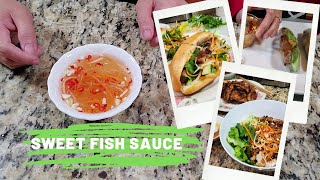 Vietnamese Dipping Sauce  Vietnamese Sweet Fish Sauce [upl. by Kasper]