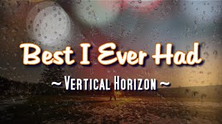 Best I Ever Had  KARAOKE VERSION  Vertical Horizon [upl. by Anib720]