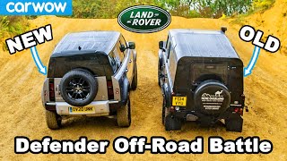 New vs Old Land Rover Defender UpHill DRAG RACE amp OffRoad Battle [upl. by Sean64]