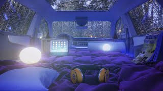 Its raining Ill sleep in the car  Car Camping [upl. by Notrem]