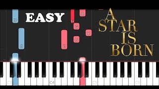 Lady Gaga amp Bradley Cooper  Shallow EASY Piano Tutorial [upl. by Spragens938]