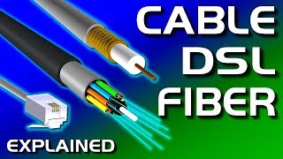 Cable vs DSL vs Fiber Internet Explained [upl. by Audun]