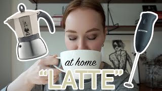 HOW TO MAKE A quotLATTEquot AT HOME moka pot  frother [upl. by Leruj87]