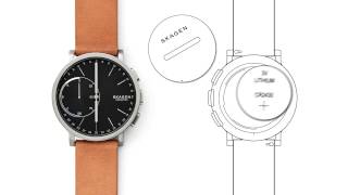 SKAGEN Hybrid Smartwatch  How to Replace Battery and Change Strap [upl. by Nwahsear]