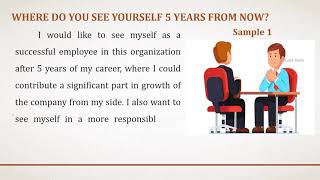 Where do you see yourself 5 years from now  Top Answers  Interview Tips [upl. by Herod184]