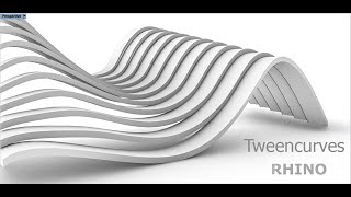 TweenCurves  Rhino 3D modeling [upl. by Harcourt]