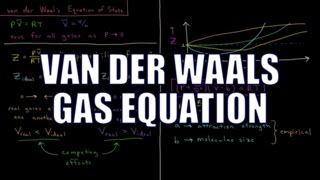 Chemical Thermodynamics 12  van der Waals Gas Equation [upl. by Ydennek66]