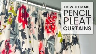 How to Make Pencil Pleat Curtains [upl. by Arrec]