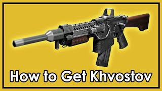 Destiny Rise of Iron How to Get The Exotic Khvostov 7G0X Weapon Part Locations [upl. by Leerzej904]