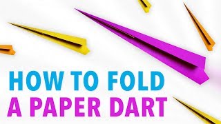 How to Make a Sticky Note Dart Origami Tutorial [upl. by Savil]