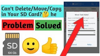 Cant DeleteMoveCopy File In SD Card Problem Solved  2020 [upl. by Dadelos]