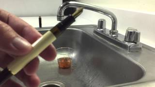 Pelikan Fountain Pen Cleaning Method 1 also showing the use of ammonia [upl. by Kragh]