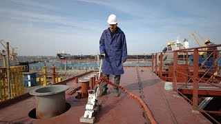 Deck and bulkhead straightening with induction heating [upl. by Odlamur]