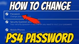 How to change ps4 password at 2021 change psn account password [upl. by Enelrae358]