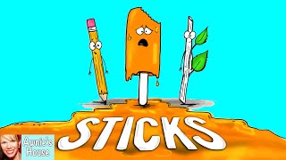 ☀️ Kids Book Read Aloud STICKS by Diane Alber [upl. by Saxet]