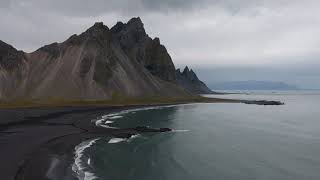 Vestrahorn  Stokksnes Peninsula  Iceland  DJI Spark [upl. by Otrebcire]