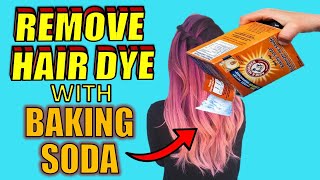 4 Easy Ways to REMOVE HAIR DYE With BAKING SODA [upl. by Llij213]