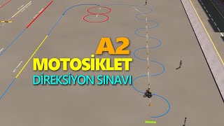 A2 MOTOSİKLET DİREKSİYON SINAVI [upl. by Vanessa579]