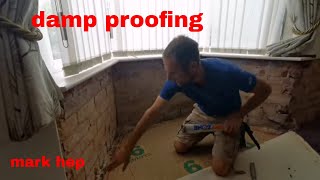 Damp proofing a wall rising damp [upl. by Nivrag160]