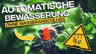 AUTOMATISCHE BEWÄSSERUNG OHNE WASSERANSCHLUSS  Gardena Micro Drip System [upl. by Nocaj]